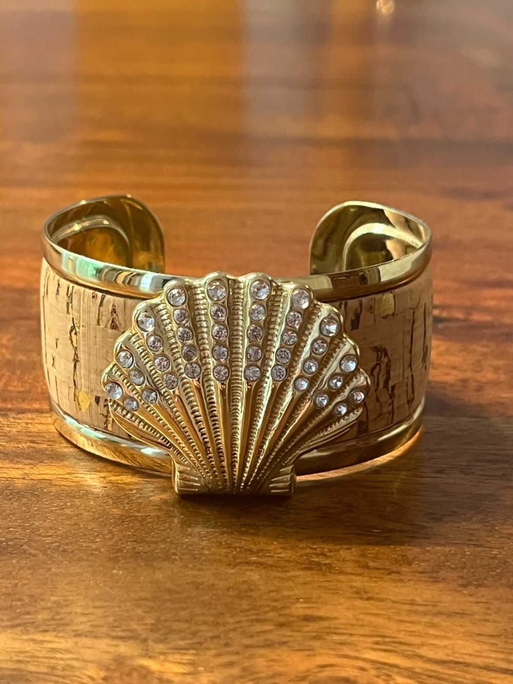 Lindsay Phillips brand cork interchangeable cuff bracelet